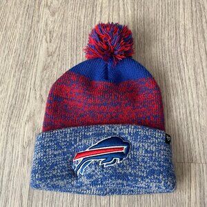 Buffalo Bills Pom Knit Hat Beanie